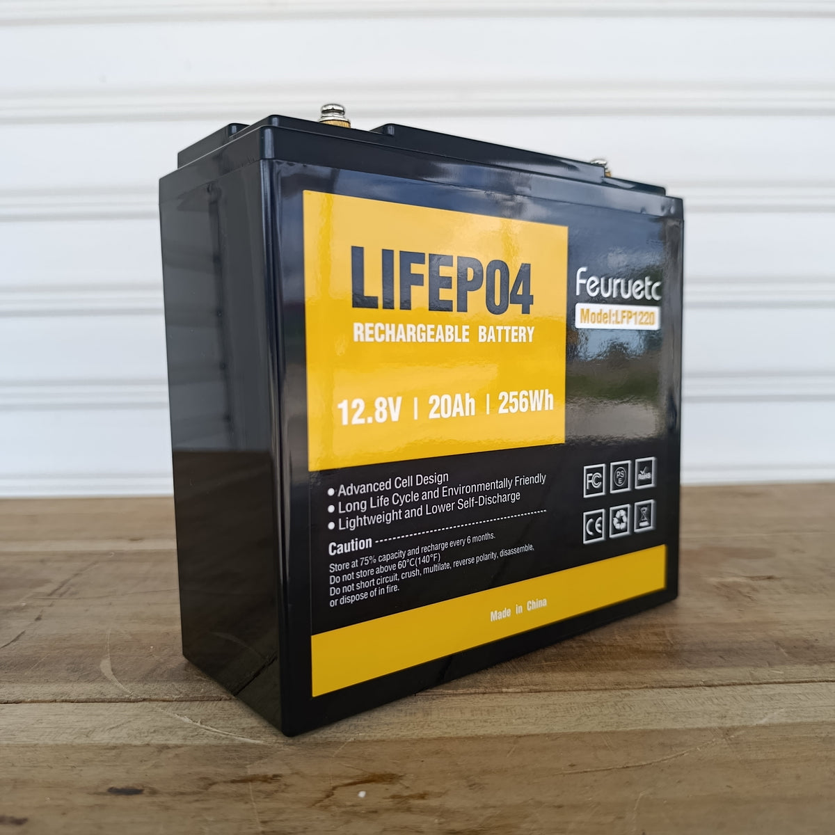 Batería de litio LifePO4 Feuruetc 12V-20Ah