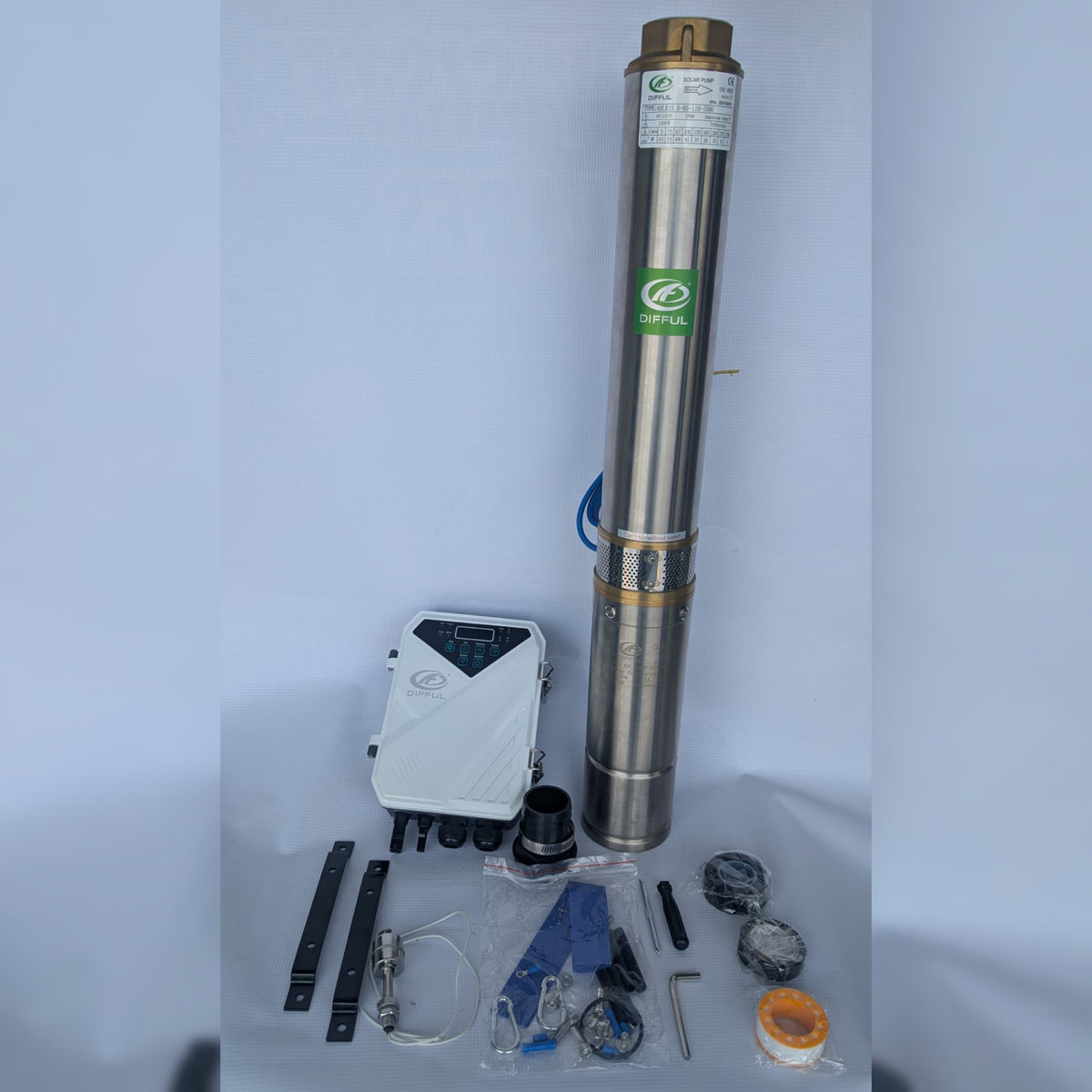 Bomba Solar Sumergible DLR 2" 65m 110V-1500W
