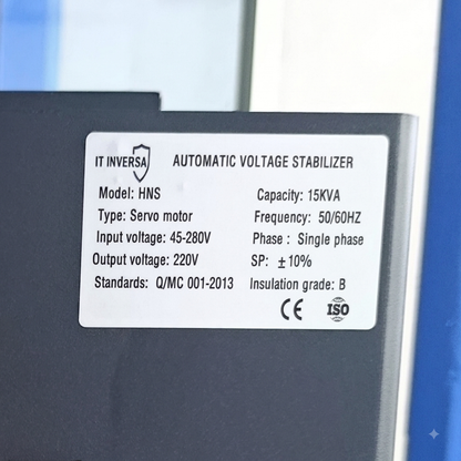 Estabilizador y elevador de voltaje 220V-HNS | 15KVA