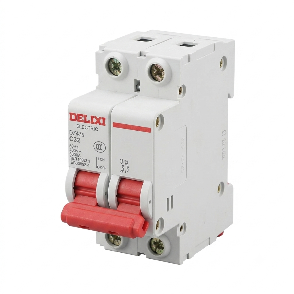 Breaker Termomagnético DELIXI 32A AC 2P