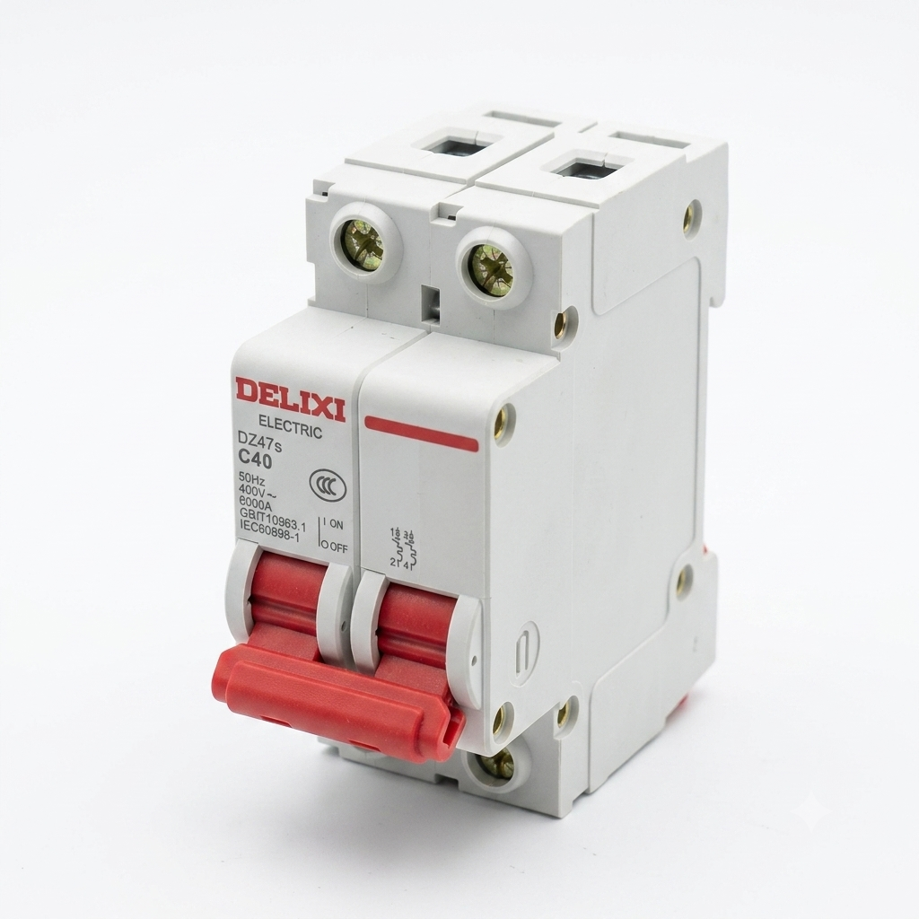 Breaker Termomagnético DELIXI 40A AC 2P
