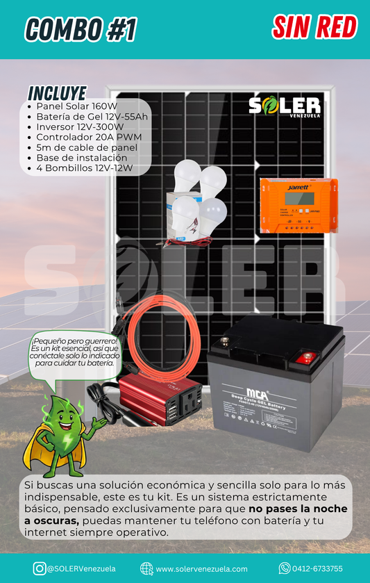 KIT DE SISTEMA SOLAR PARA ILUMINACIÓN