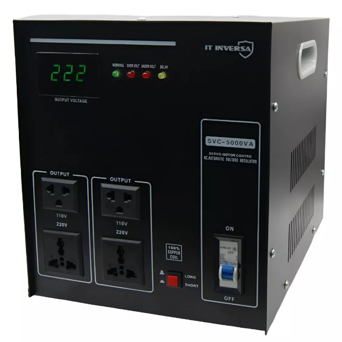 Estabilizador y elevador de voltaje 110V/220V | 5KVA
