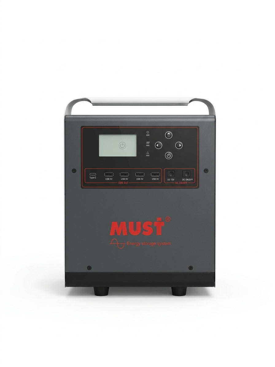 Inversor Portátil MUST 1KW 1.280w