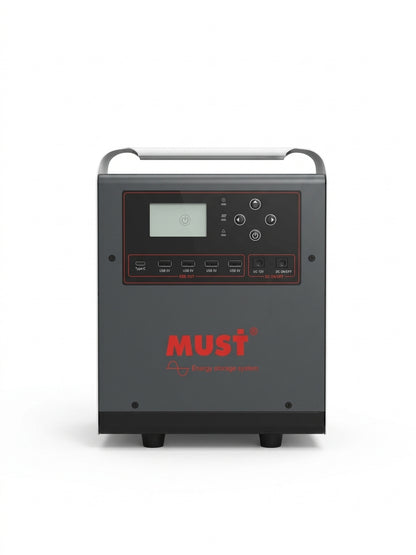 Inversor Portátil MUST 1KW 1.280w