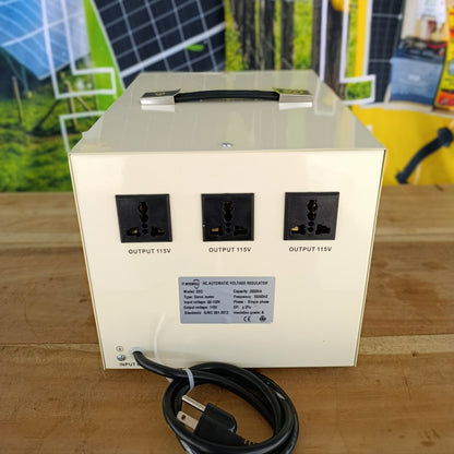 Estabilizador y elevador de voltaje 110V | 3KVA