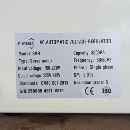 Estabilizador y elevador de voltaje 220V | 3KVA