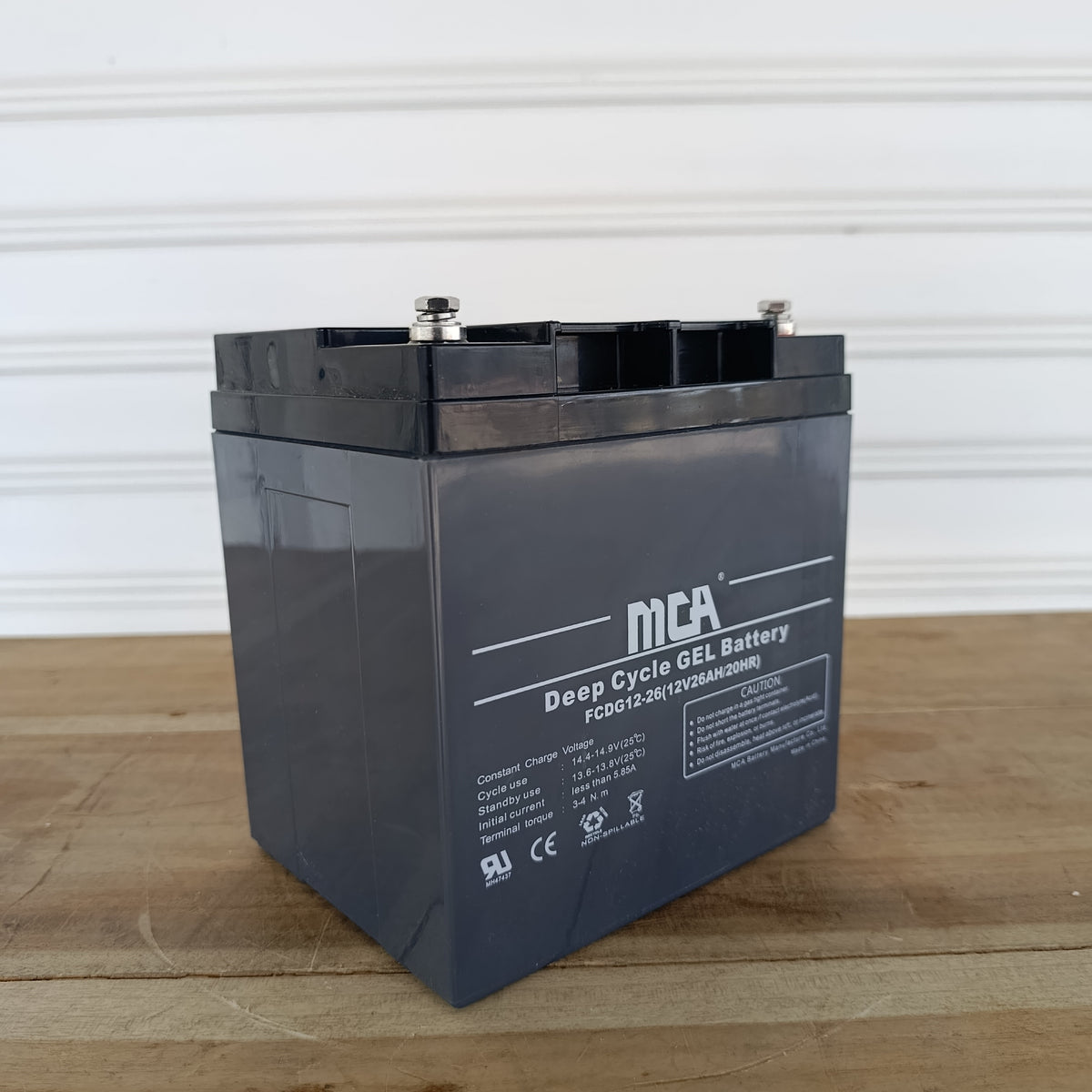 Batería de Gel MCA  12V 26Ah | 2000 ciclos