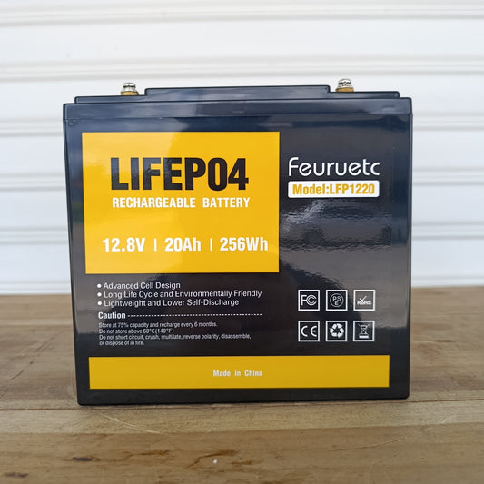 Batería de litio LifePO4 Feuruetc 12V-20Ah