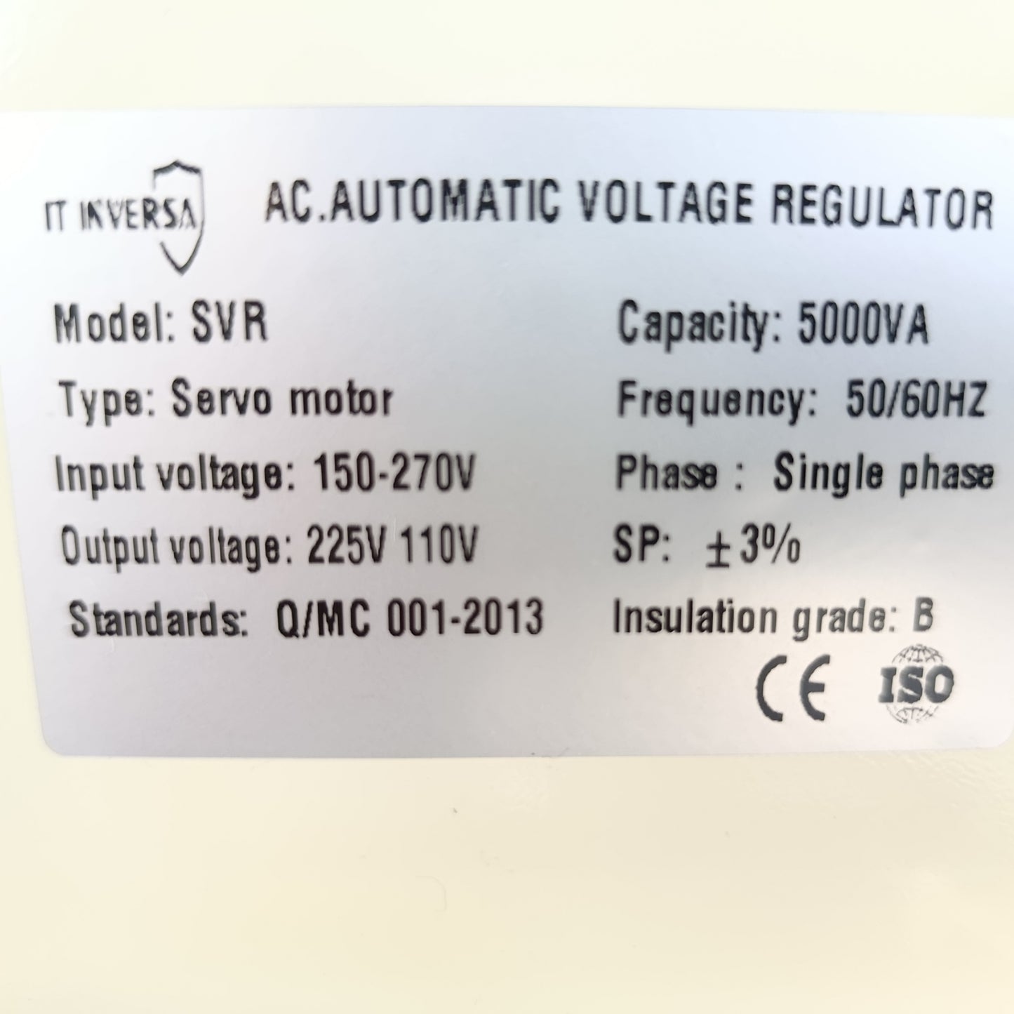 Estabilizador y elevador de voltaje 220V | 5KVA