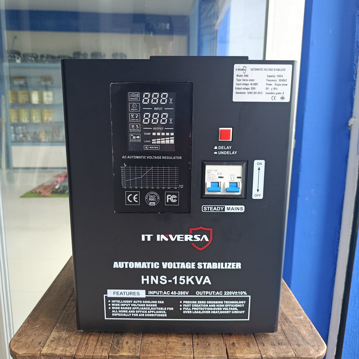 Estabilizador y elevador de voltaje 220V-HNS | 15KVA