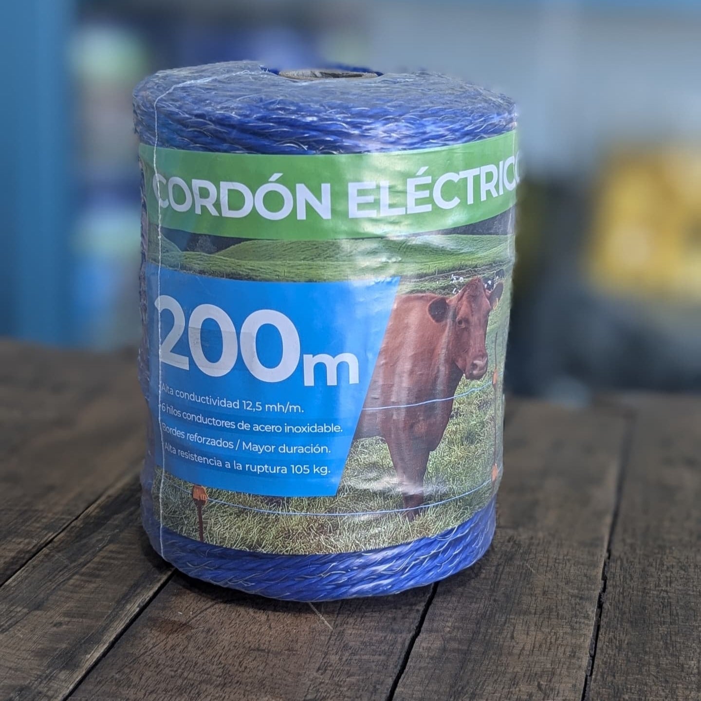 Hilo Eléctrico rollo de 200m Azul