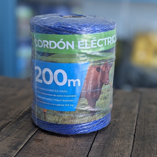 Hilo Eléctrico rollo de 200m Azul