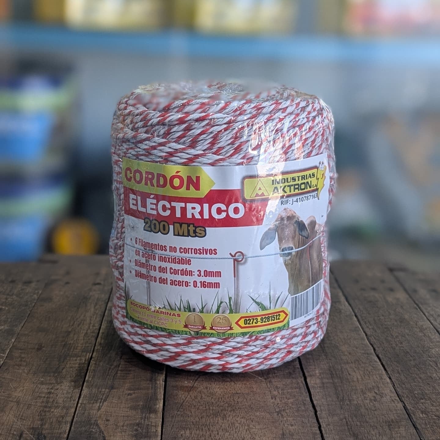 Hilo Eléctrico Rollo de 200m Rojo