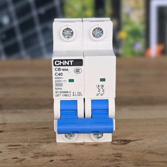 Breaker Termomagnético CHINT 40A DC 2P