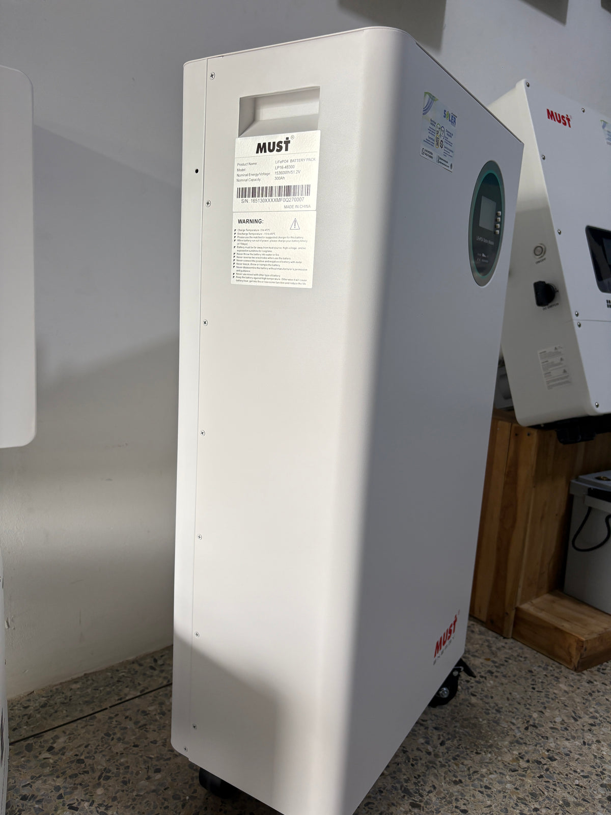 Batería de litio LifePO4 MUST 48V-300Ah | 6000 ciclos