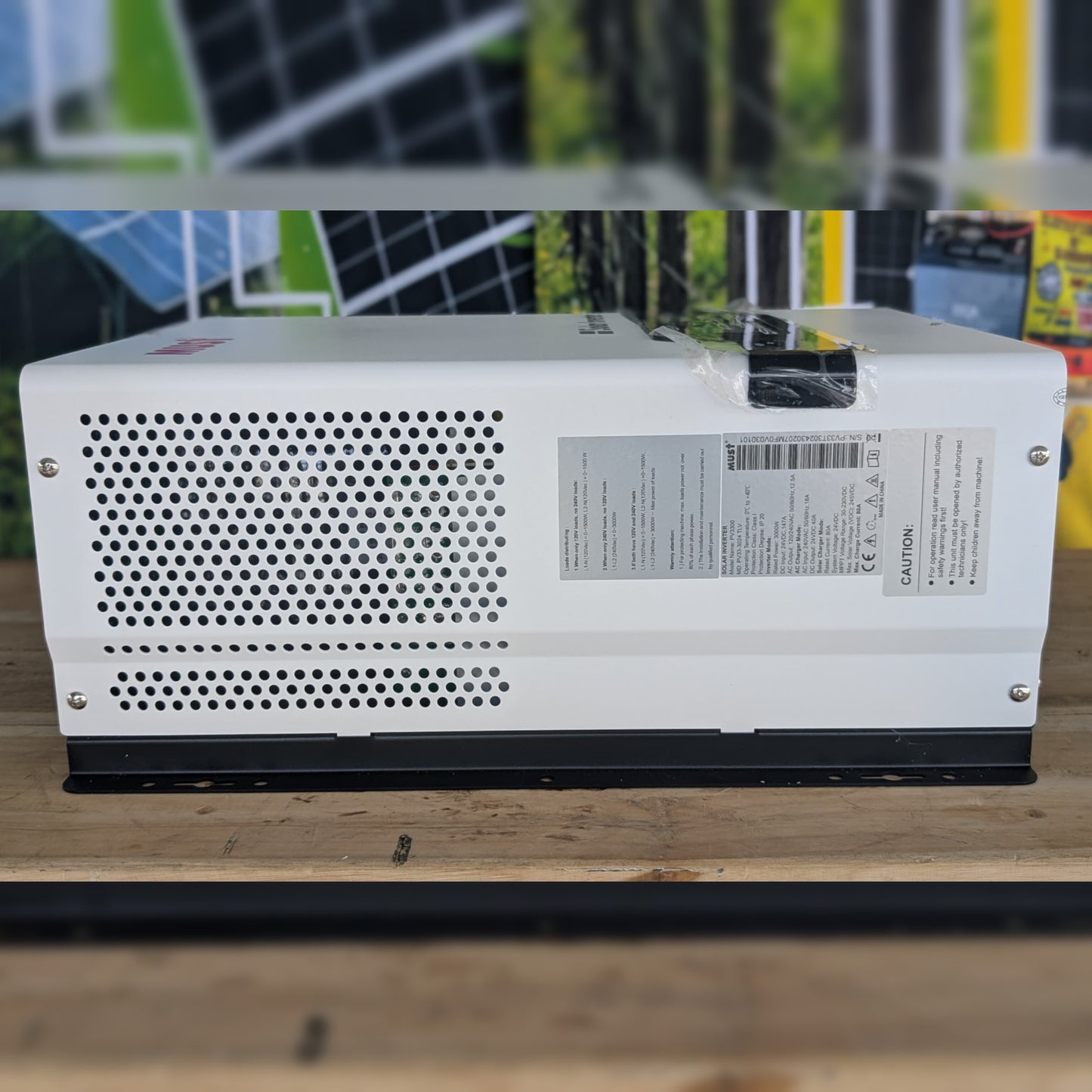 Inversor Híbrido Solar MUST 3KW 24V 80A | Salida 110V/220V