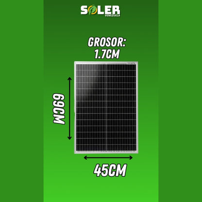 Panel Solar Monocristalino 60W SOLER