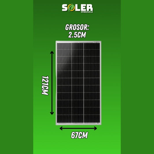 Panel Solar Monocristalino 160W SOLER