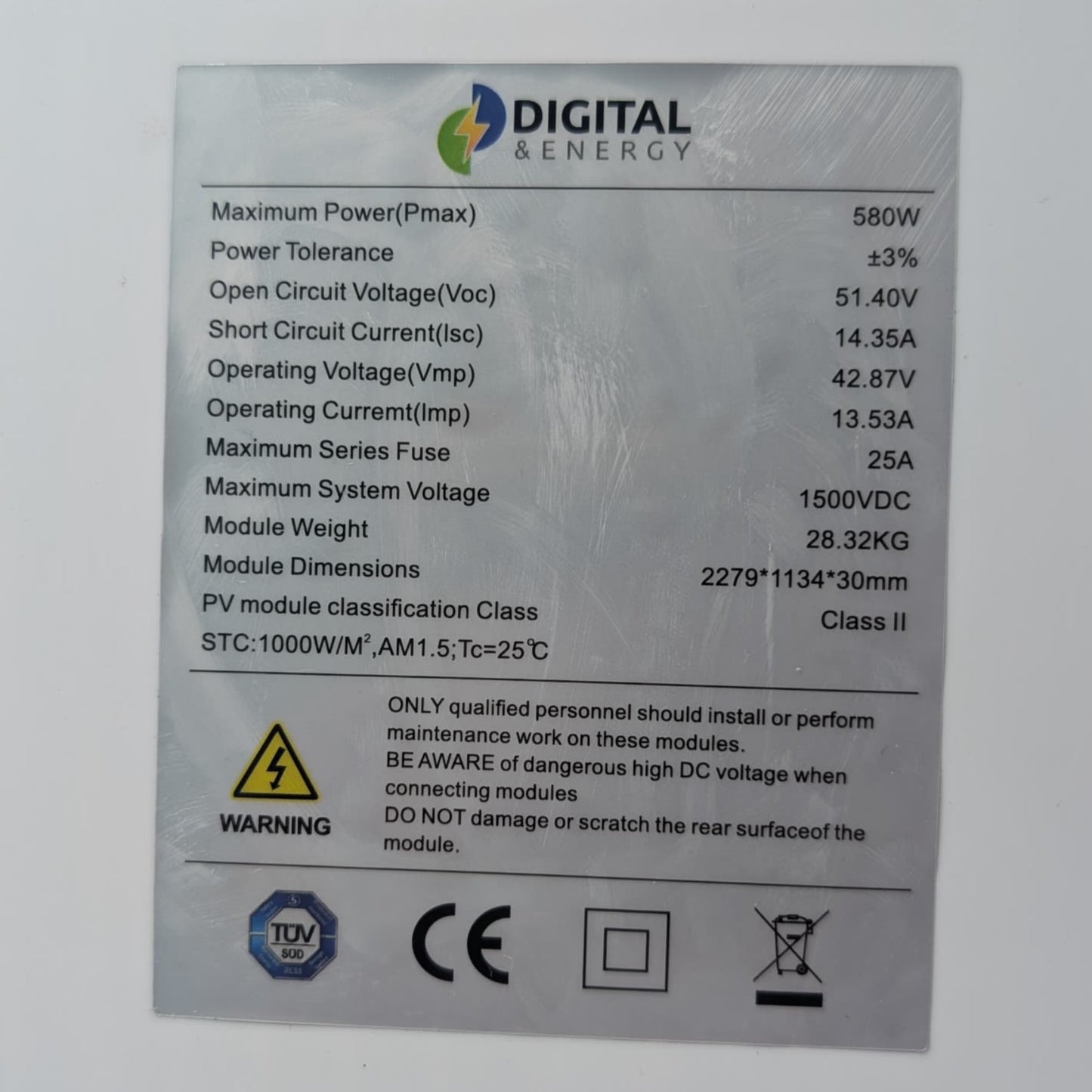 Panel Solar Monocristalino 580W BegProd
