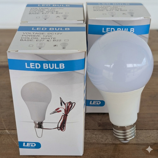Bombillo 12V - 12W tipo Pera E27