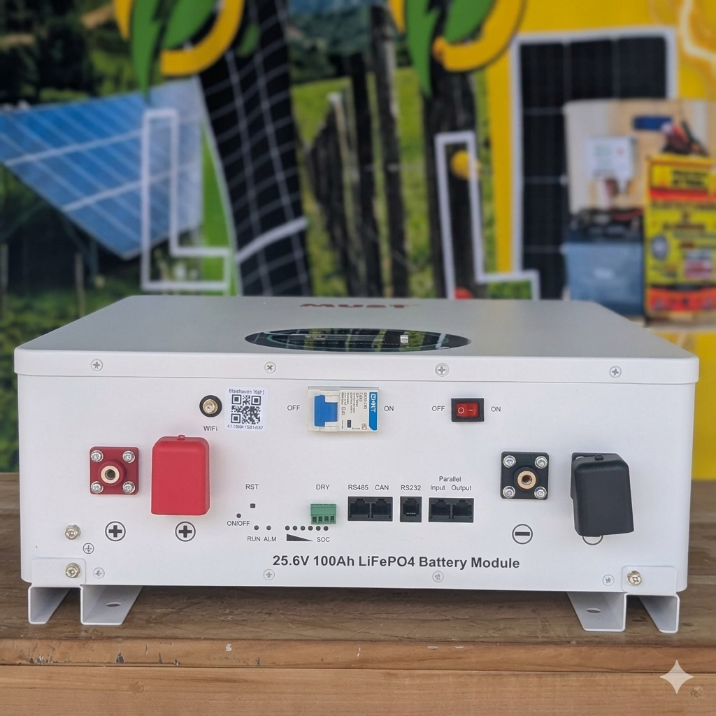Batería de litio LifePO4 MUST (Pared) 24V-100Ah | 6000 Ciclos