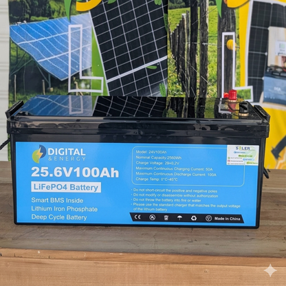 Batería LifePO4 24V-100Ah D&G | 6000 Ciclos