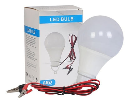 Bombillo LED 12V - 12W tipo Pera/Cable